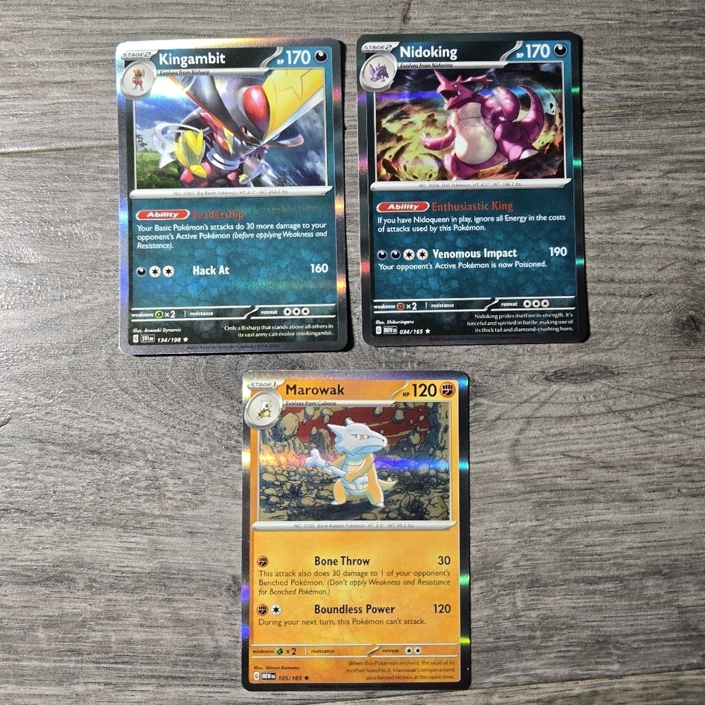 Pokemon Trading Card Holo Set X3
